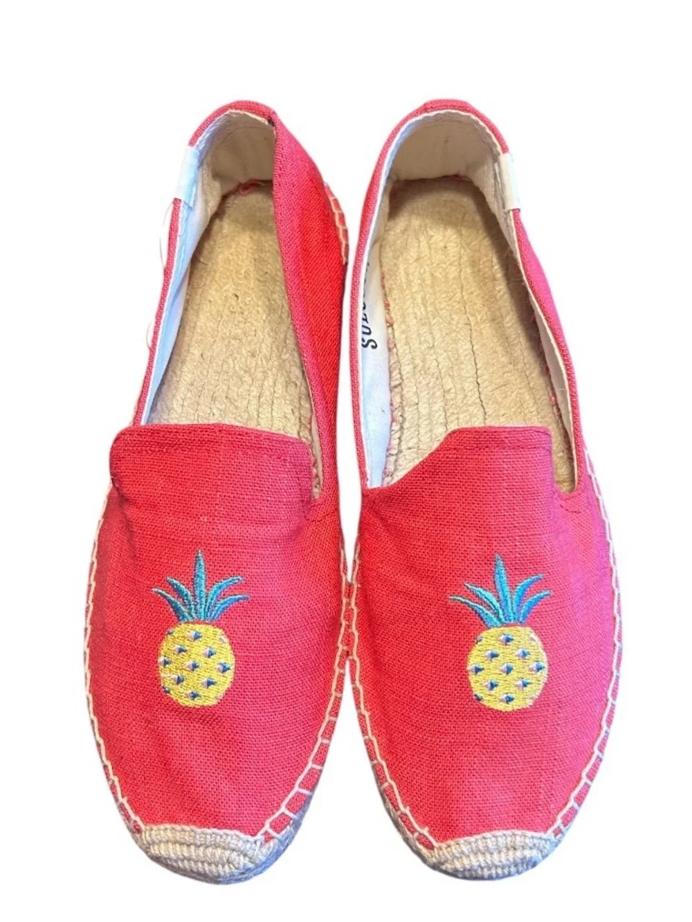 Soludos pineapple embroidered